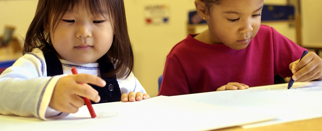 An early childhood classroom.