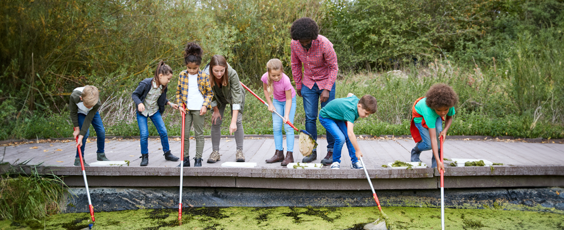 A photo of an outdoor activity representing A Promising Approach to Building Youth’s Environmental Literacy