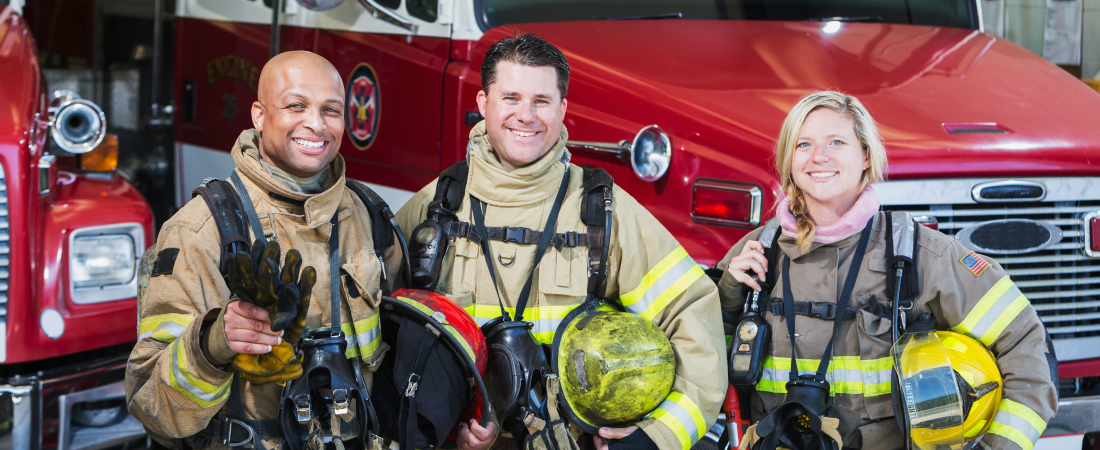 A photo of firefighters representing EDC to Collaborate on National Public Safety Summit with FirstNet, Built with AT&T