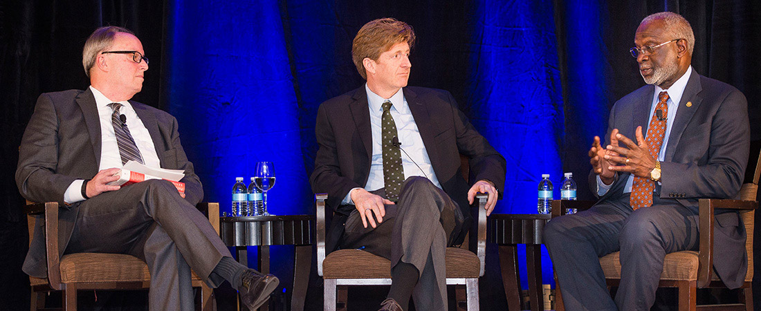 EDC's Jerry Reed with Patrick Kennedy and David Satcher