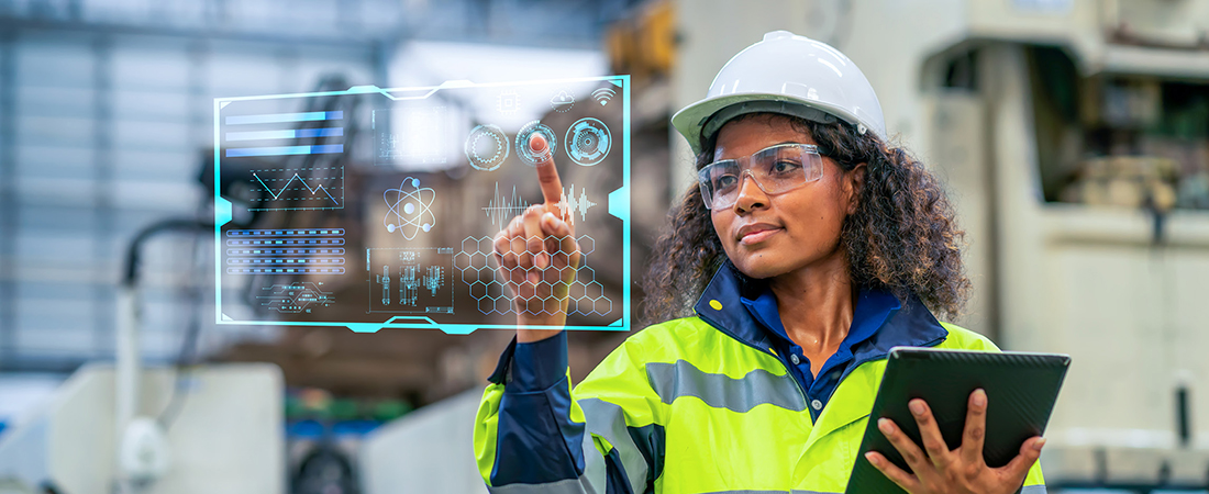 A photo of a tech worker representing EDC and Partners to Build Artificial Intelligence Literacy within U.S. Workforce 