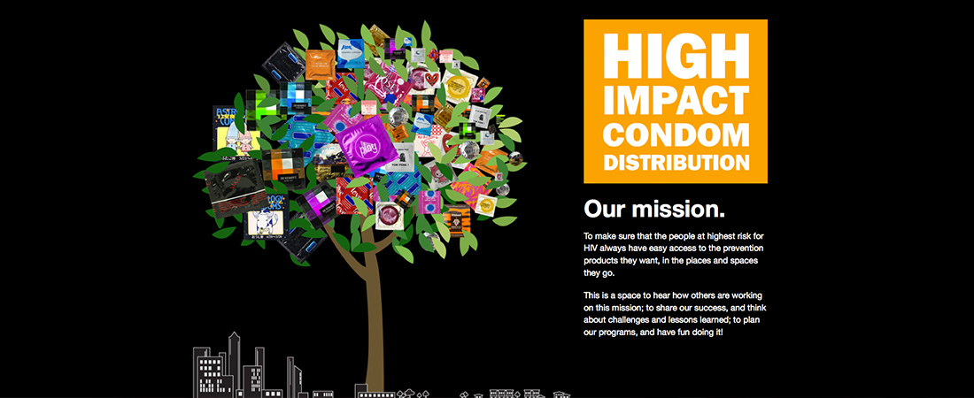 High Impact Condom Distribution website graphic