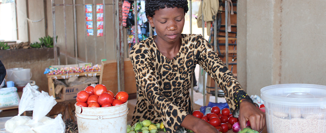 A participant in the Akazi Kanoze Youth Livelihoods Project