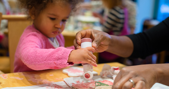 An image of a child representing Strengthening Early Childhood Interventions with Continuous Quality Improvement