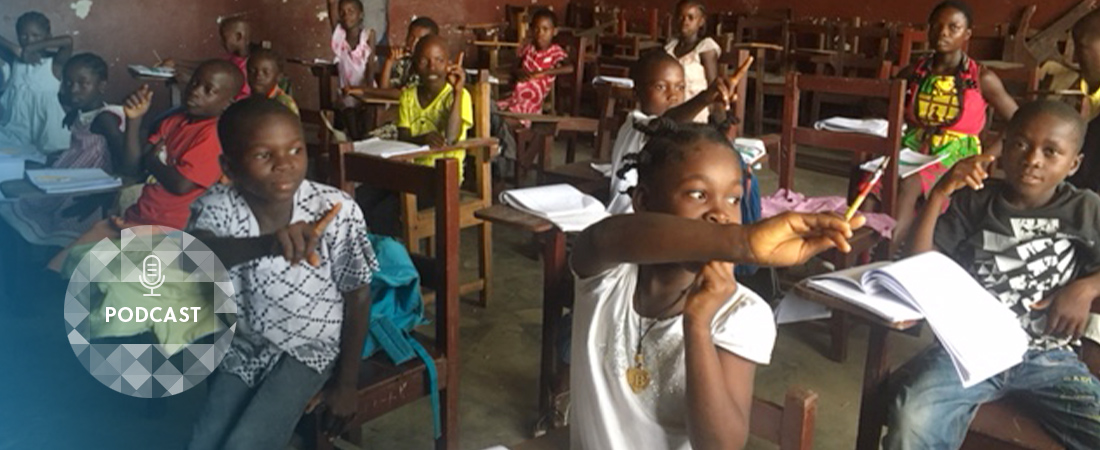 A photo of students in Liberia