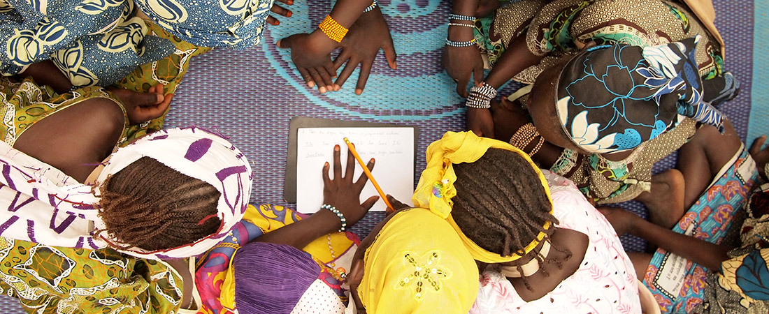 A photo of students in Mali