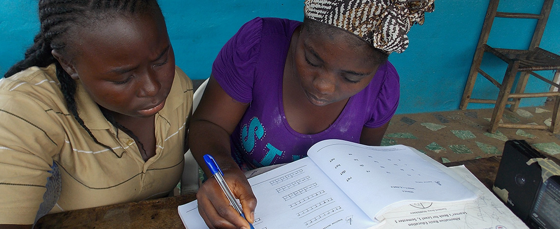 A photo of learners in Liberia