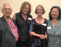 A photo of Hall of Fame for Mathematics Educators award ceremony