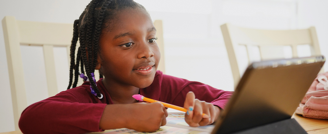 A photo of a student representing 3 Ways to Make Online Learning More Equitable