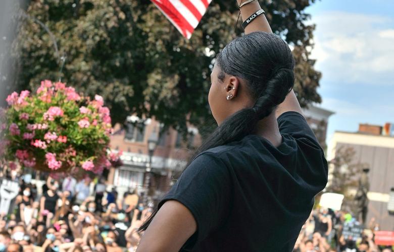 A photo of a protest representing Inequity, Race, and Protest: Empowering Young People to Make Change (Photo by Tom Luongo)