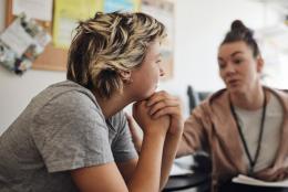 A photo of teen representing 4 Questions to Ask about Teen Dating Violence