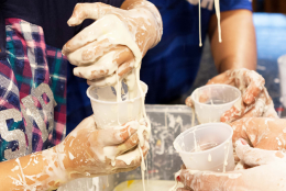 A photo of a science activity representing EDC to Use Themed Telenovela to Enhance Informal Science Learning for Latinx Families