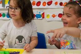 A photo of a preschool classroom