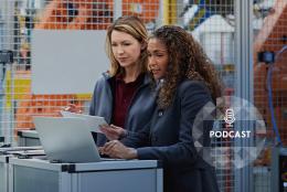 A photo of women engaged in STEM