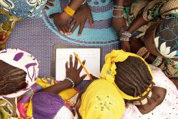 A photo of students in Mali