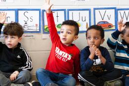 A photo of a preschool classroom representing EDC Talks: Examining Research on Universal Prekindergarten