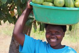 A photo of a youth in Rwanda