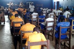 A photo of students in Liberia