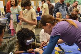 A photo of a science fair