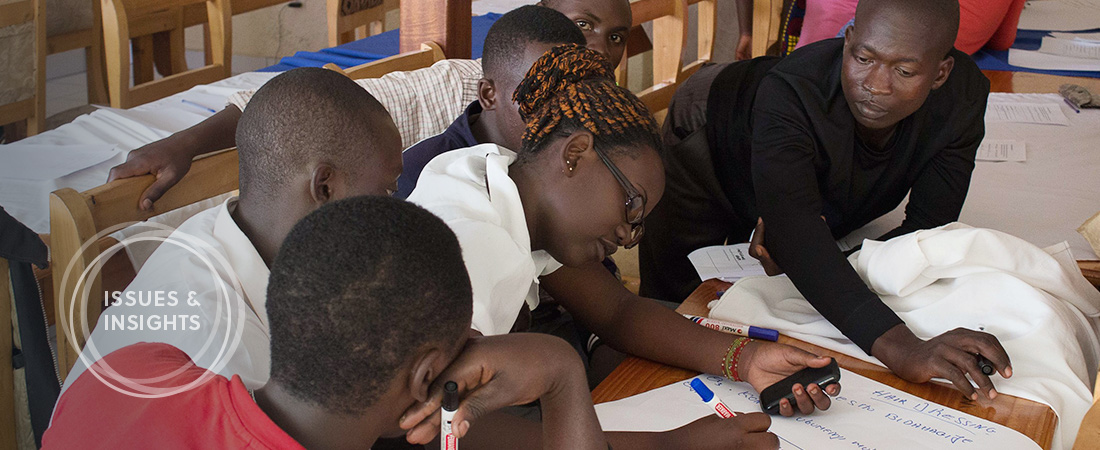 A photo of young people in Rwanda 